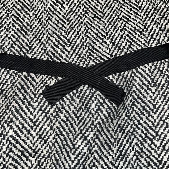 Talbots dress size 4 small pure silk classy career wear black herringbone fall - Picture 8 of 9